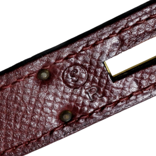 HERMES　ヴィンテージケリー28 内縫い ボックスカーフ（ルージュ）