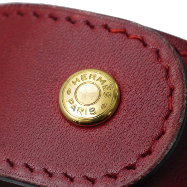 HERMES　メドール レザーブレスレット（レッド）