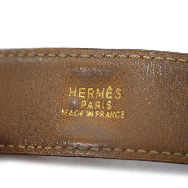 HERMES　メドール レザーブレスレット（レッド）