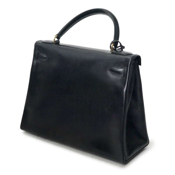 HERMESケリー77s!!28 内縫い ボックスカーフ（黒） – Vintage Shop Rococo