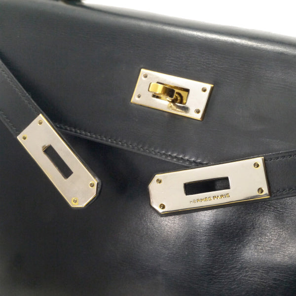 HERMESケリー77s!!28 内縫い ボックスカーフ（黒） – Vintage Shop Rococo