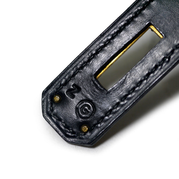 HERMESケリー77s!!28 内縫い ボックスカーフ（黒）