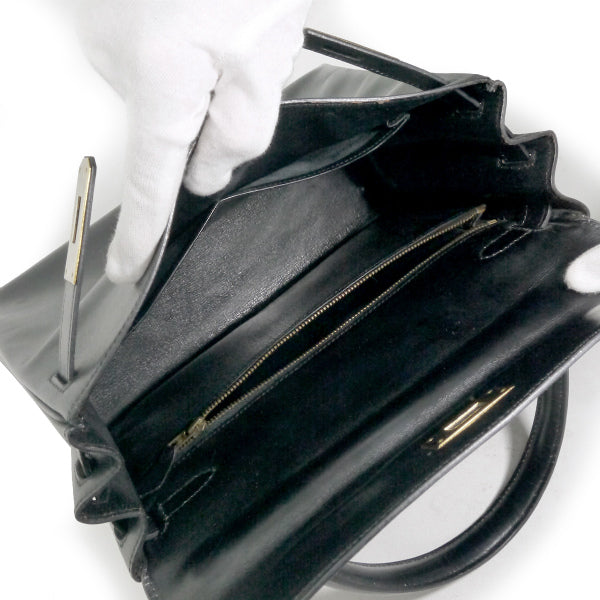 HERMESケリー77s!!28 内縫い ボックスカーフ（黒） – Vintage Shop Rococo