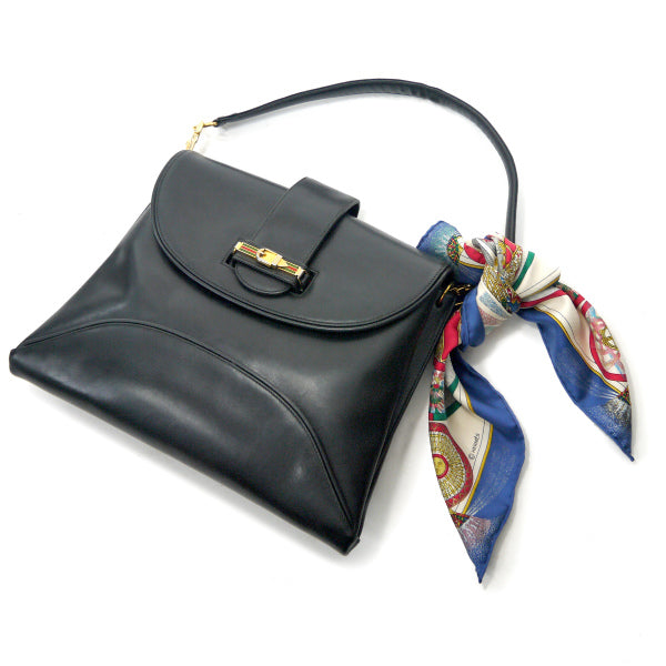 HERMES　ミニカレ スカーフFEUX D ARTIFICE（青系/花火）