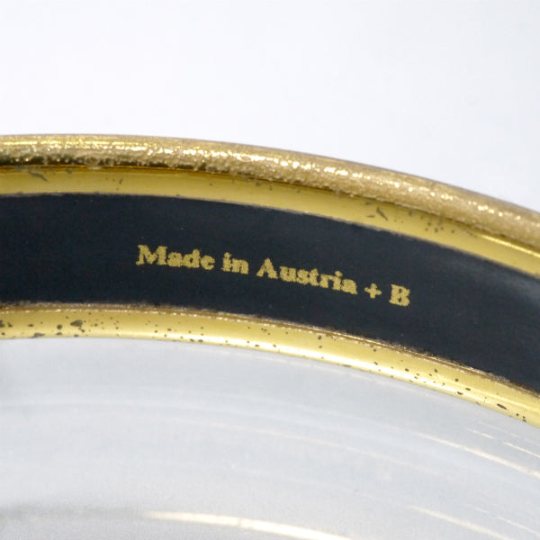 HERMES　チェーン柄 エマイユPMバングル（青系）