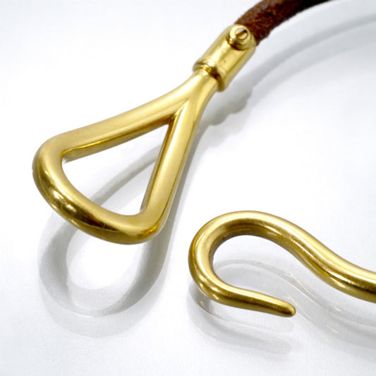 HERMES　ジャンボ レザーブレスレット（濃茶）