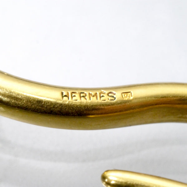 HERMES　ジャンボ レザーブレスレット（濃茶）