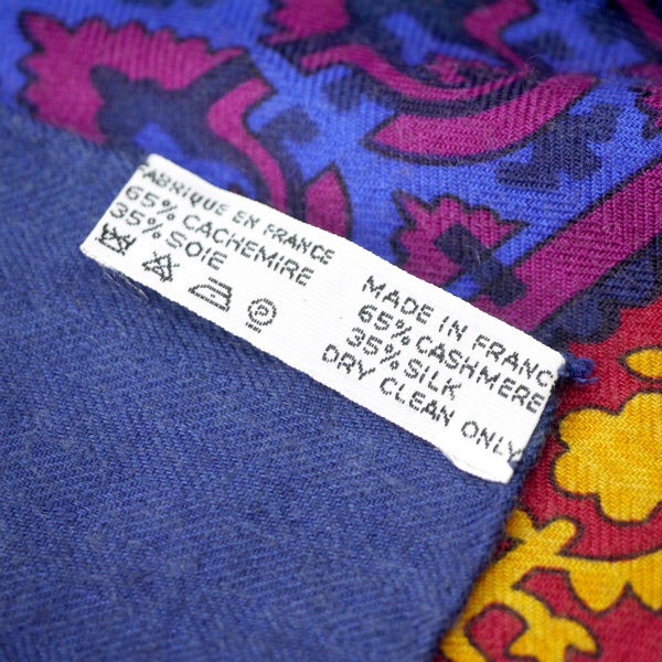 HERMES　Brins dor 金の若枝カシミヤ・シルク大判ショール