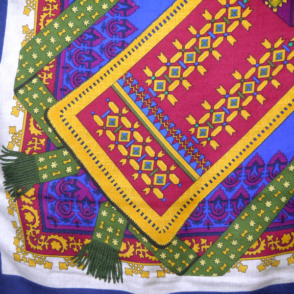 HERMES　Brins dor 金の若枝カシミヤ・シルク大判ショール