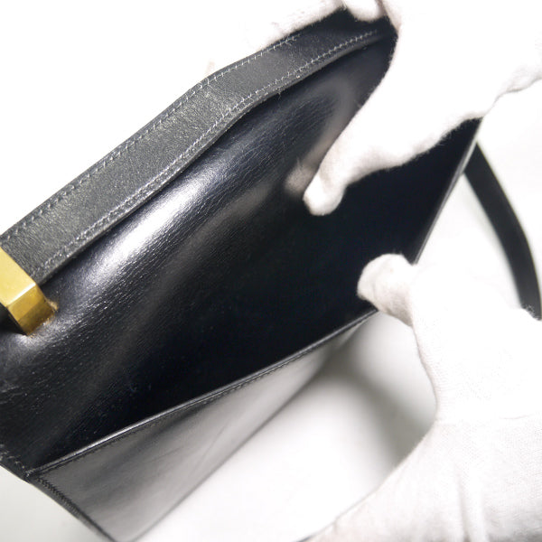 HERMES70sコンスタンス23ボックスカーフ（黒）