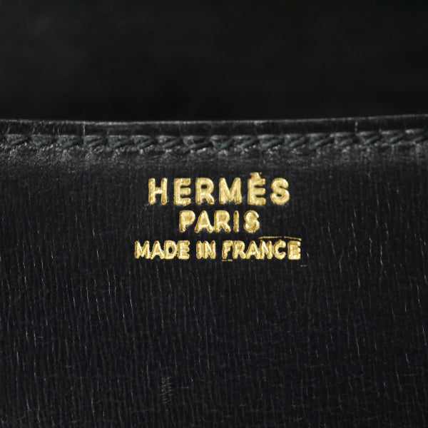 HERMES70sコンスタンス23ボックスカーフ（黒）