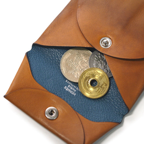 HERMES　総革コインケース（茶）