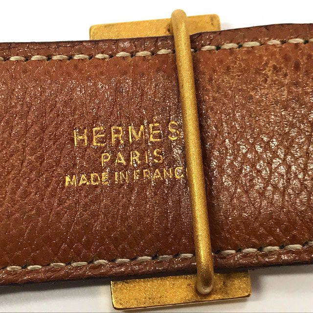 HERMES　Hバックルベルト（リバーシブル黒orキャメル）