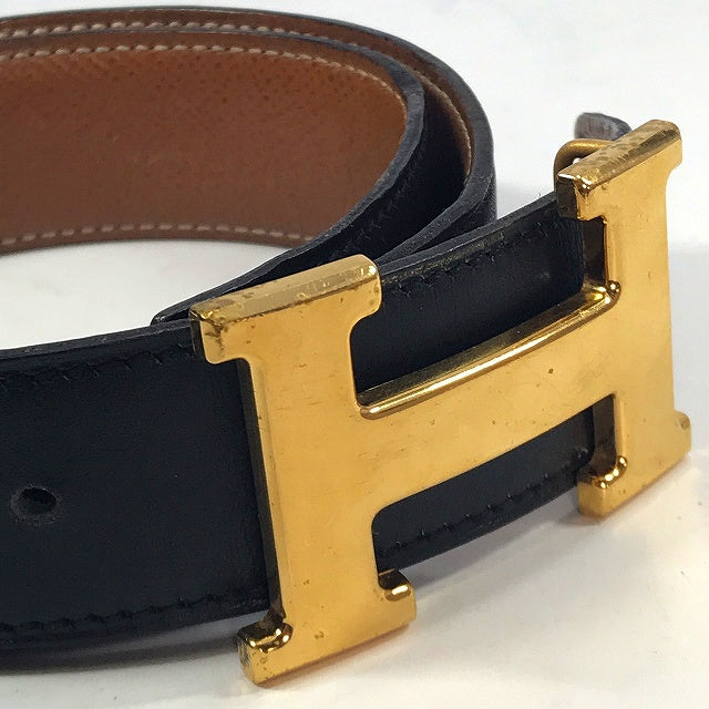HERMES　Hバックルベルト（リバーシブル黒orキャメル）