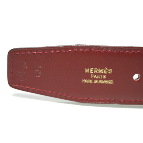 HERMES　コンスタンス Hバックルベルト（リバーシブル赤or紺）