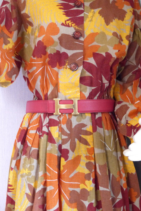 HERMES　コンスタンス Hバックルベルト（リバーシブル赤or紺）