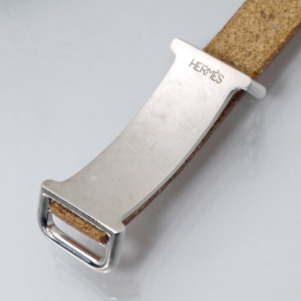 HERMES　アピ2 レザーチョーカー ロングブレス（茶/箱付き）
