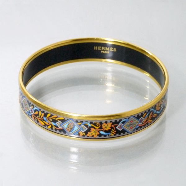 HERMES　オリエンタル エマイユPMバングル（青系）