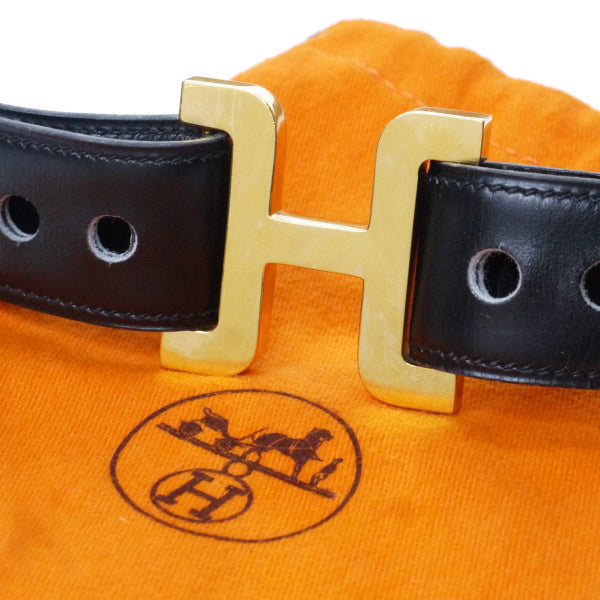 HERMES　70sヴィンテージHベルト（黒）