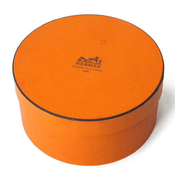 HERMES　プリーツスカーフ90"AXIS MUNDI"（橙系/世界の中心軸）