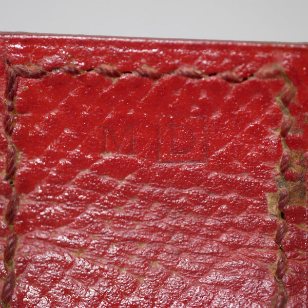 HERMES　アルテミス カデナモチーフレザーブレスレット（赤）