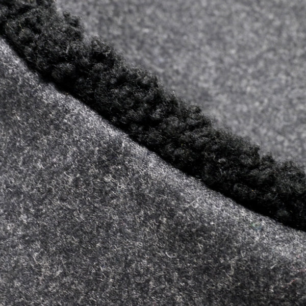 HERMES　ウールカシミヤベレー帽（ダークグレー）