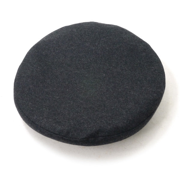 HERMES　ウールカシミヤベレー帽（ダークグレー）