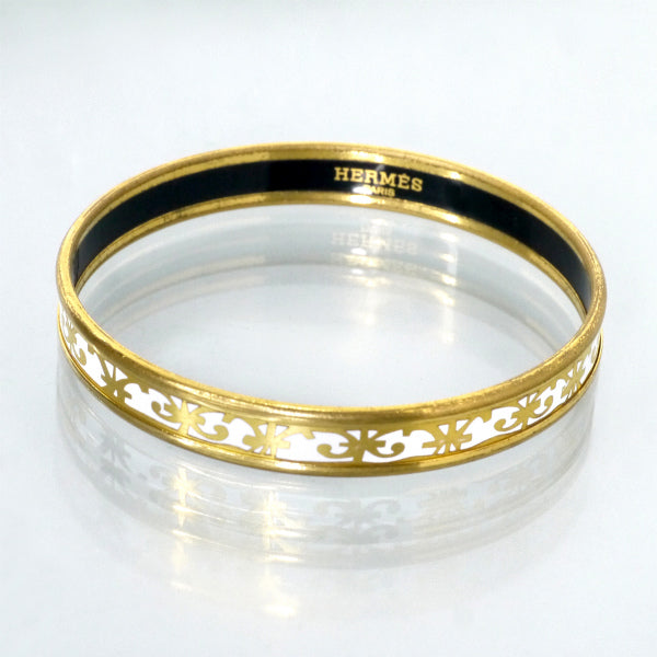 HERMES　ガダルキヴィール エマイユPMバングル（白系）
