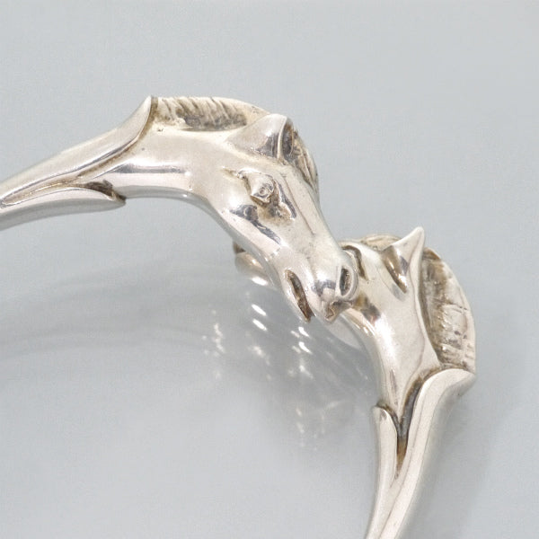 HERMES　90sシュバル ホースバングル（シルバー）