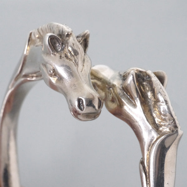 HERMES　90sシュバル ホースバングル（シルバー）