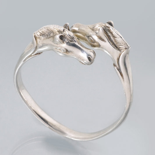 HERMES　90sシュバル ホースバングル（シルバー）