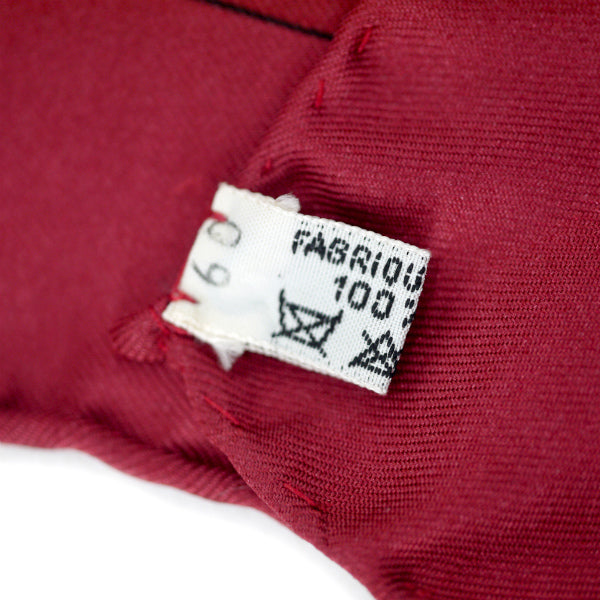 HERMES　大判カレ90スカーフ Cliquetis（赤系/カチカチ・剣）