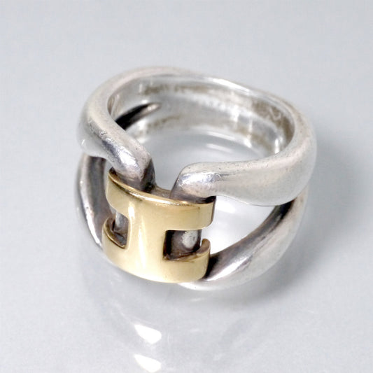 HERMES　ヒストリー・リング 9号（コンビ）