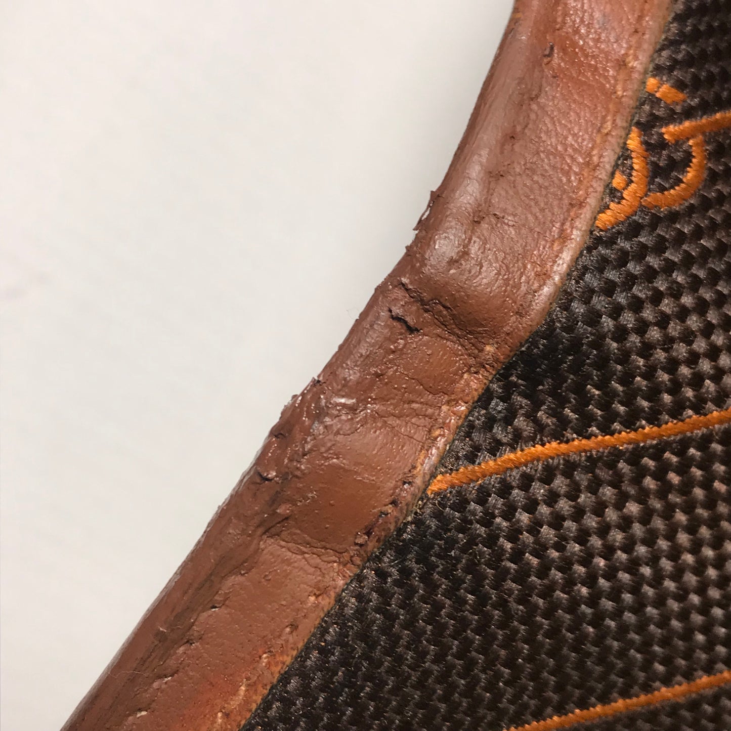 OLD Gucci ピンストライプ"流れ星"長財布（茶）