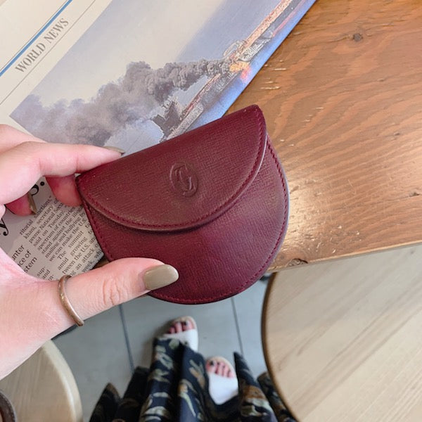 Cartier　ミニポーチ・コインケース（ボルドー）