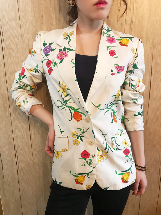 OLD Gucci 白FLORA ジャケット