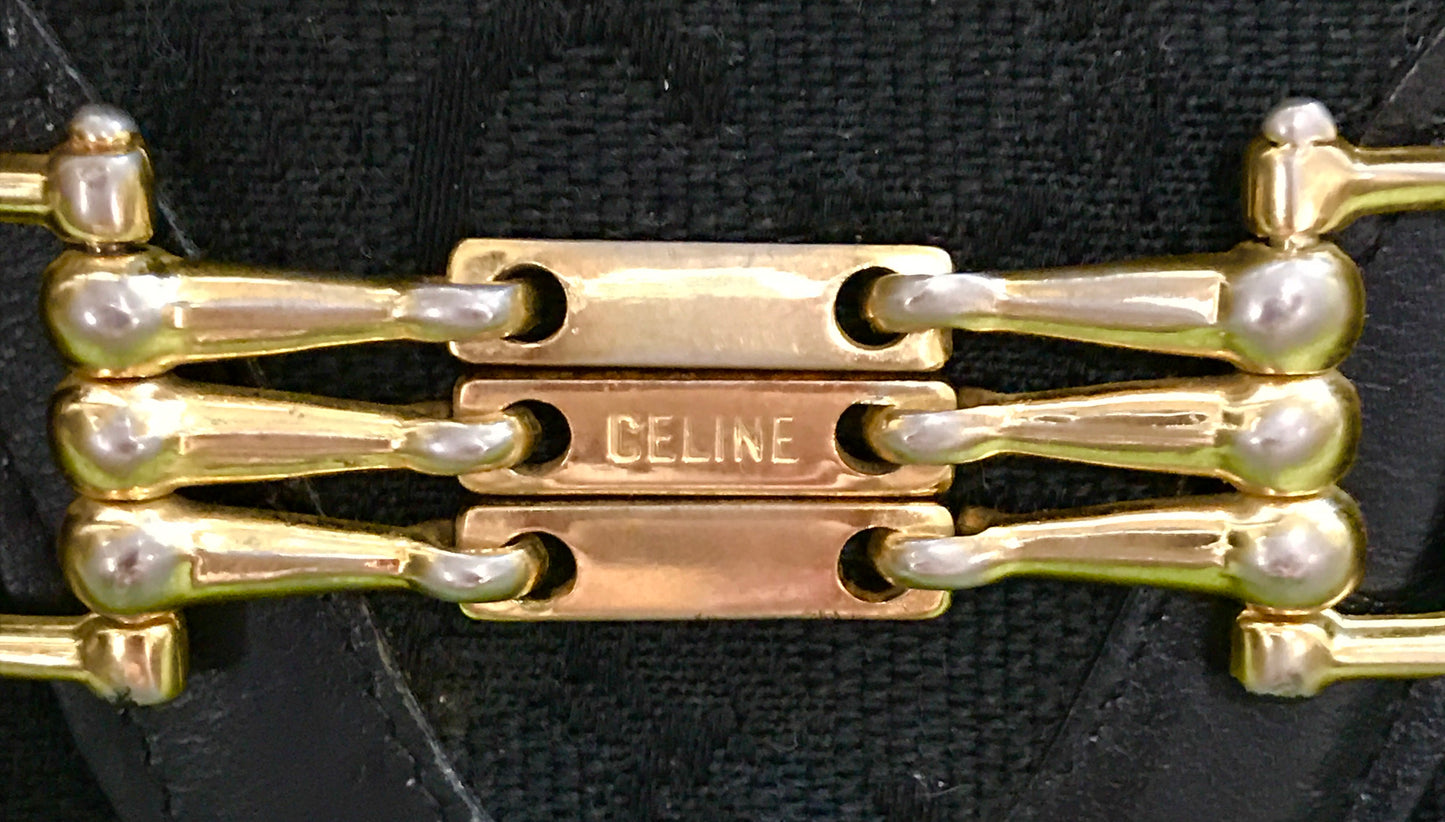 OLD CELINE 馬車金具　長財布（黒）