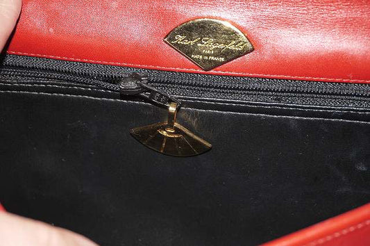 Karl Lagerfeld  赤 総皮マドモアゼルバッグ