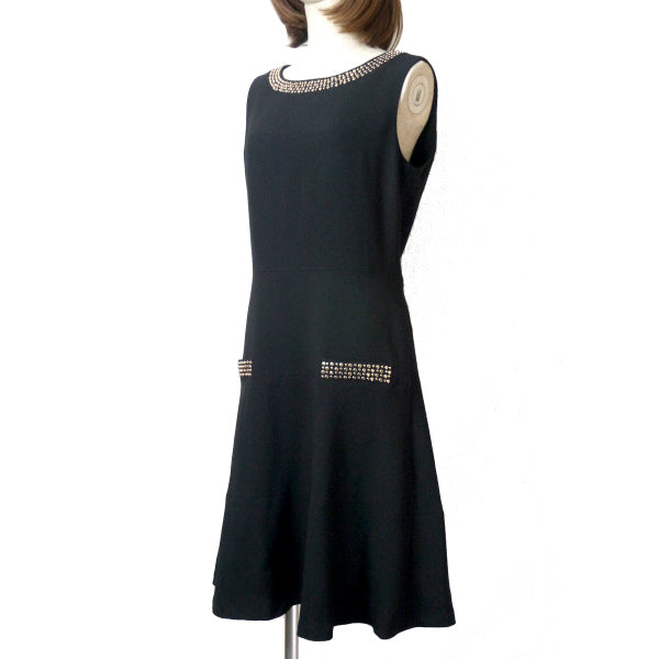 Karl Lagerfeld　スタッズワンピース(黒)