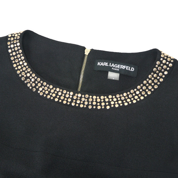 Karl Lagerfeld　スタッズワンピース(黒)