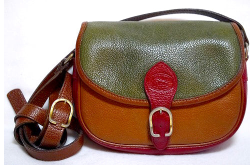 Longchamp　斜め掛けポシェット（緑×赤×黄）