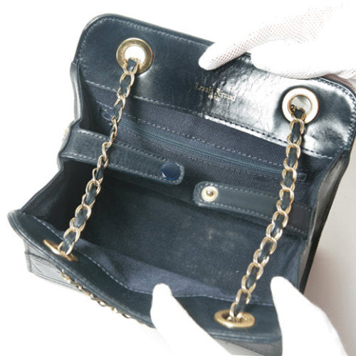 LOUIS FERAUD 総革チェーンショルダー(紺)