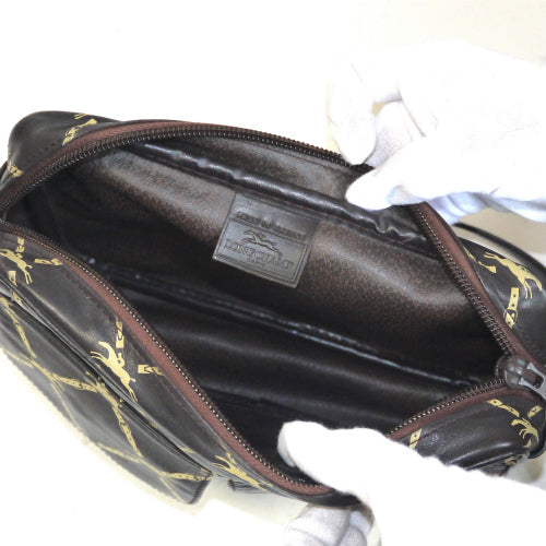 Longchamp　斜め掛けショルダー(茶)