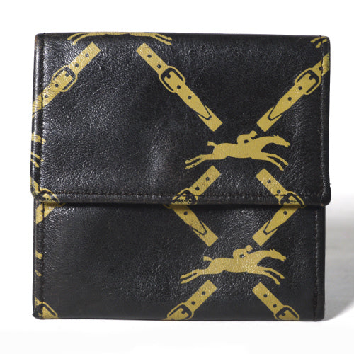 Longchamp　馬柄コインケース(茶・総皮)