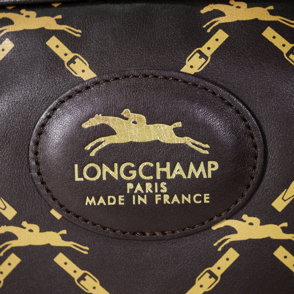 Longchamp　リバーシブル斜め掛けショルダー(茶)