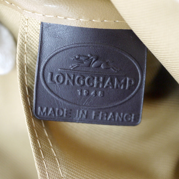 Longchamp　リバーシブル斜め掛けショルダー(茶)