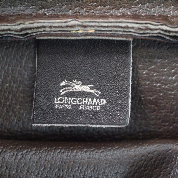 Longchamp　馬柄レザー ワンショルダー(茶)