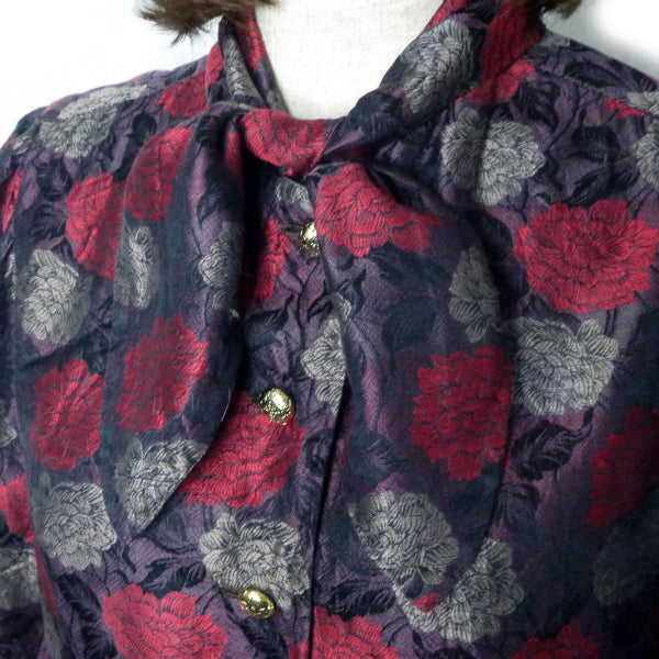 LANVIN　レトロフラワーVintageブラウス