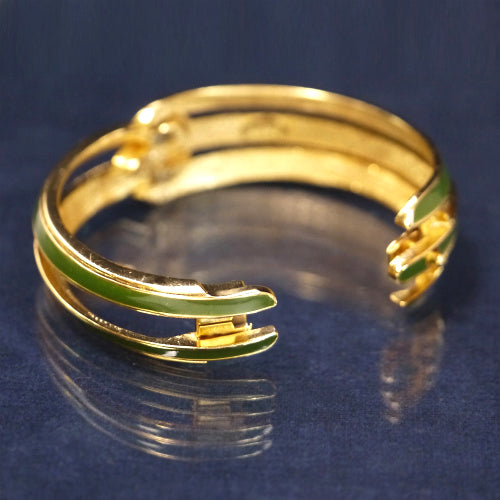 LANVIN　カットアウトブレスレット（グリーン）