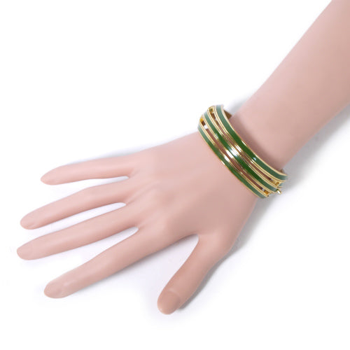 LANVIN　カットアウトブレスレット（グリーン）